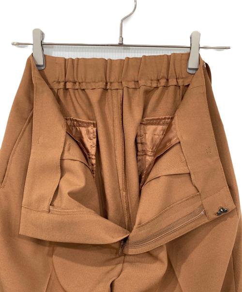 SOEJU（ソージュ）SOEJU (ソージュ) ソフトオックスセンタープレスストレートパンツ ブラウン サイズ:Lの古着・服飾アイテム