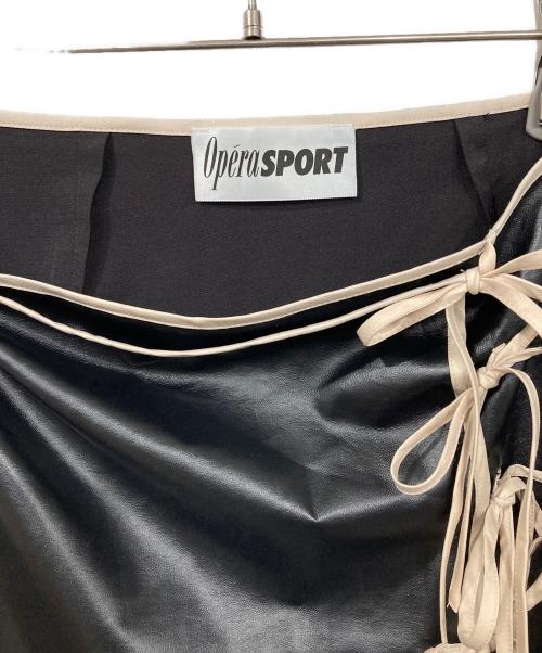 Opera SPORT（オペラ スポーツ）Opera SPORT (オペラ スポーツ) ラップスカート ブラック サイズ:XSの古着・服飾アイテム