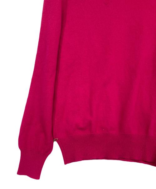 LOUIS VUITTON（ルイ ヴィトン）LOUIS VUITTON (ルイ ヴィトン) チェーンカシミヤハイネックニット ピンク サイズ:Sの古着・服飾アイテム