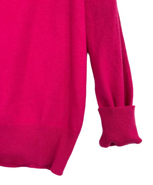 LOUIS VUITTON（ルイ ヴィトン）LOUIS VUITTON (ルイ ヴィトン) チェーンカシミヤハイネックニット ピンク サイズ:Sの古着・服飾アイテム