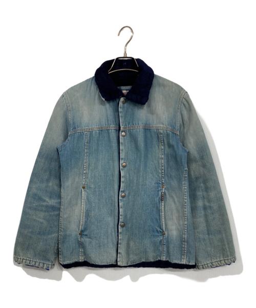 BLUE BLUE（ブルーブルー）BLUE BLUE (ブルーブルー) 裏ボアデニムジャケット インディゴ サイズ:1の古着・服飾アイテム