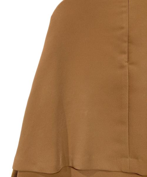 BEARDSLEY（ビアズリー）BEARDSLEY (ビアズリー) 袖ニットテントワンピース ブラウン サイズ:Fの古着・服飾アイテム