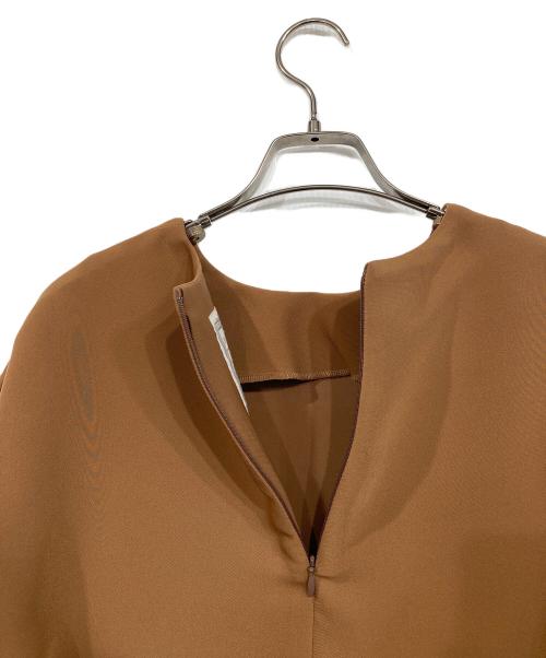 BEARDSLEY（ビアズリー）BEARDSLEY (ビアズリー) 袖ニットテントワンピース ブラウン サイズ:Fの古着・服飾アイテム