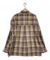 AURALEE (オーラリー) SUPER LIGHT WOOL CHECK SHIRTS ベージュ×ネイビー サイズ:3：23000円