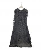 ANDREA&Co.アンドレアアンドコー）の古着「レースレイヤードワンピース」｜ブラック