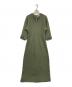 AUDREY AND JOHN WAD（オードリーアンドジョンワッド）の古着「ジャガードキーネックロングワンピース」｜オリーブ