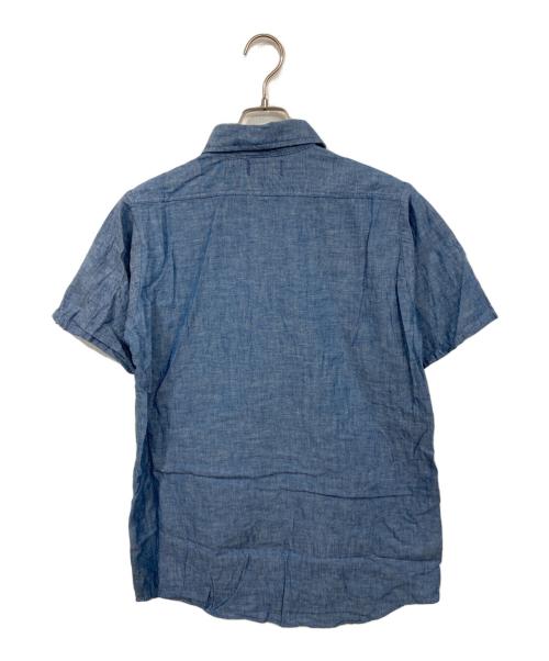beltex（ベルテクス）beltex (ベルテクス) 襟芯半袖シャンブレーシャツ ブルー サイズ:Sの古着・服飾アイテム