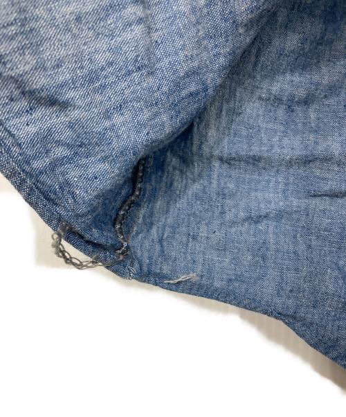 beltex（ベルテクス）beltex (ベルテクス) 襟芯半袖シャンブレーシャツ ブルー サイズ:Sの古着・服飾アイテム