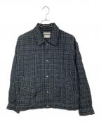 JOURNAL STANDARD relumeジャーナルスタンダード レリューム）の古着「リネン混ジャケット」｜ブラック×ブルー