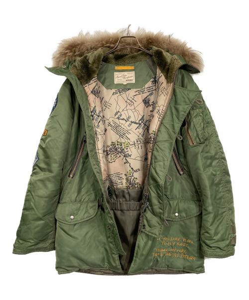 AVIREX（アヴィレックス）AVIREX (アヴィレックス) N-3B WAPPEN MODIFIED カーキ サイズ:SIZE XLの古着・服飾アイテム