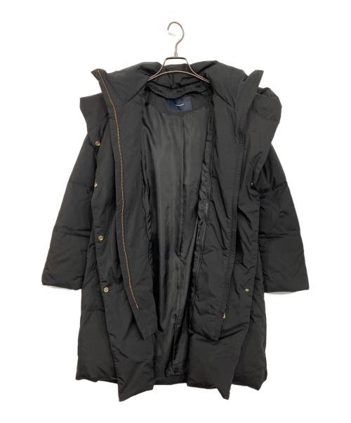FRAMeWORK（フレームワーク）FRAMeWORK (フレームワーク) リモンタフードダウンコート ブラック サイズ:36の古着・服飾アイテム