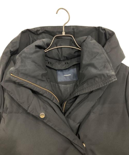 FRAMeWORK（フレームワーク）FRAMeWORK (フレームワーク) リモンタフードダウンコート ブラック サイズ:36の古着・服飾アイテム