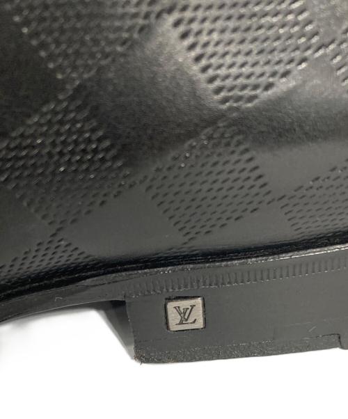 LOUIS VUITTON（ルイ ヴィトン）LOUIS VUITTON (ルイ ヴィトン) ダミエレザーシューズ/レースアップシューズ ブラック サイズ:6の古着・服飾アイテム