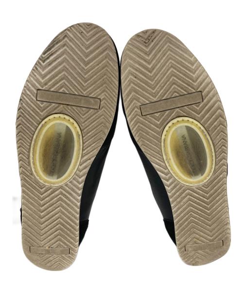 DOLCE & GABBANA（ドルチェ＆ガッバーナ）DOLCE & GABBANA (ドルチェ＆ガッバーナ) ロゴプレートスニーカー/ジャーマントレーナー ブラック サイズ:7の古着・服飾アイテム