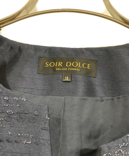 SOIR DOLCE（ソワール ドルチェ）SOIR DOLCE (ソワール ドルチェ) セットアップワンピース ネイビー サイズ:13の古着・服飾アイテム