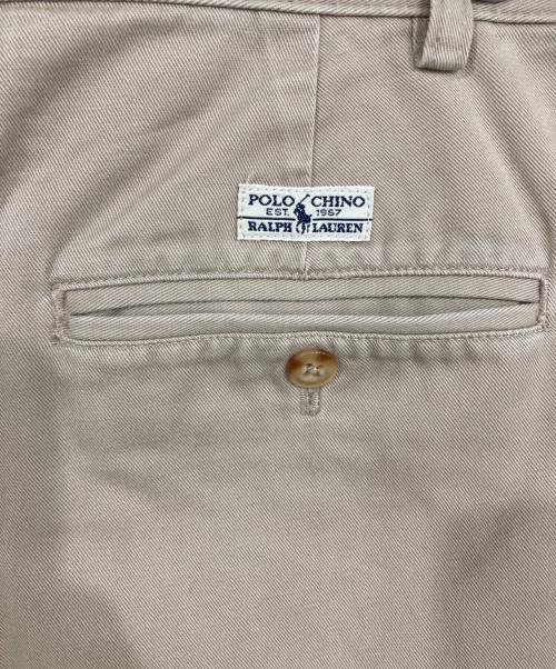 POLO RALPH LAUREN（ポロ・ラルフローレン）POLO RALPH LAUREN (ポロ・ラルフローレン) 2タックチノパン ベージュ サイズ:W32の古着・服飾アイテム