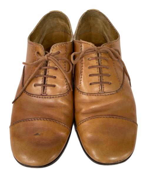 PRADA（プラダ）PRADA (プラダ) レースアップシューズ ブラウン サイズ:５ 1/2の古着・服飾アイテム