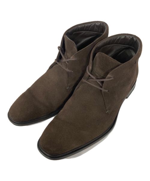 TOD'S（トッズ）TOD'S (トッズ) スエードチャッカーブーツ ブラウン サイズ:6の古着・服飾アイテム