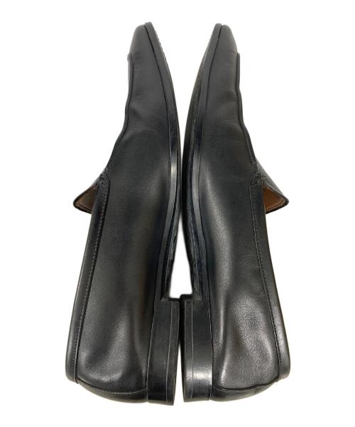 PRADA（プラダ）PRADA (プラダ) スクエアトゥスリッポンローファー ブラック サイズ:6の古着・服飾アイテム