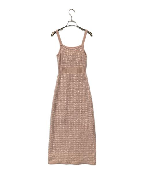 SNIDEL HOME（スナイデルホーム）SNIDEL HOME (スナイデルホーム) ツイードワンピース ピンク サイズ:Fの古着・服飾アイテム