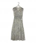 FRAY IDフレイ アイディー）の古着「ラインアートシャーリングワンピ」｜グレー