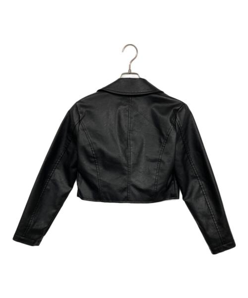 Resexxy（リゼクシー）Resexxy (リゼクシー) フェイクレザーライダースジャケット ブラック サイズ:S 未使用品の古着・服飾アイテム