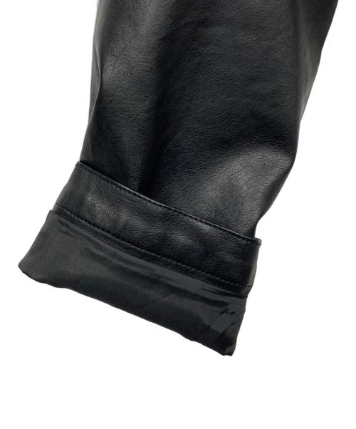 Resexxy（リゼクシー）Resexxy (リゼクシー) フェイクレザーライダースジャケット ブラック サイズ:S 未使用品の古着・服飾アイテム