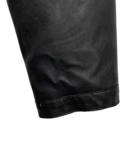 Resexxy（リゼクシー）Resexxy (リゼクシー) フェイクレザーライダースジャケット ブラック サイズ:S 未使用品の古着・服飾アイテム