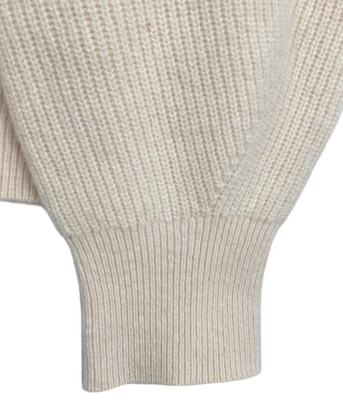 FRAY ID（フレイ アイディー）FRAY ID (フレイ アイディー) レースオフショルダーカッティングニット ベージュ サイズ:ONE SIZEの古着・服飾アイテム