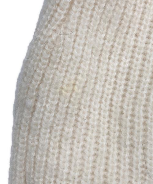 FRAY ID（フレイ アイディー）FRAY ID (フレイ アイディー) レースオフショルダーカッティングニット ベージュ サイズ:ONE SIZEの古着・服飾アイテム