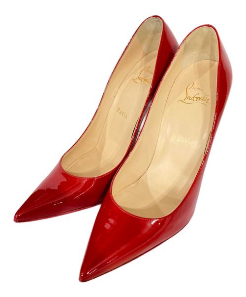 Christian Louboutin（クリスチャン・ルブタン）Christian Louboutin (クリスチャン・ルブタン) DECOLTISH 100 PATENT レッド サイズ:381/2の古着・服飾アイテム