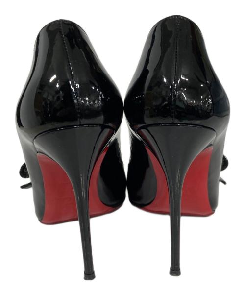 Christian Louboutin（クリスチャン・ルブタン）Christian Louboutin (クリスチャン・ルブタン) リボンパンプス ブラック サイズ:38　1/2の古着・服飾アイテム