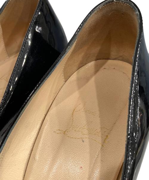 Christian Louboutin（クリスチャン・ルブタン）Christian Louboutin (クリスチャン・ルブタン) リボンパンプス ブラック サイズ:38　1/2の古着・服飾アイテム