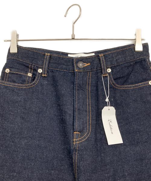 edition（エディション）edition (エディション) ワンウオッシュエッセンシャルデニム ストレートパンツ インディゴ サイズ:38 未使用品の古着・服飾アイテム