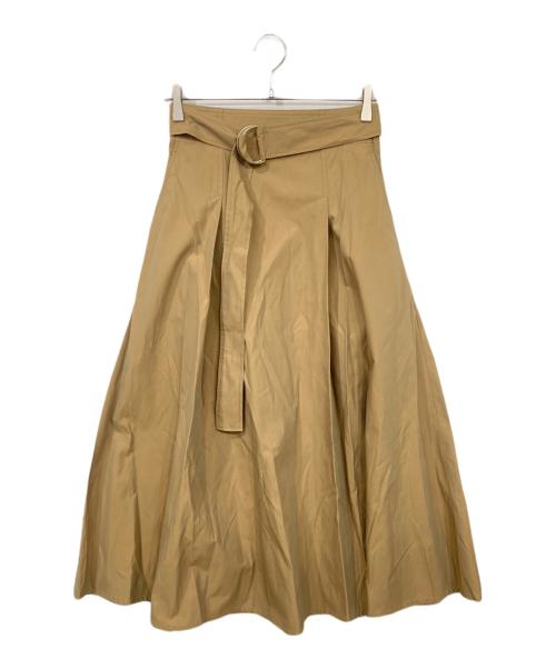 UNITED ARROWS（ユナイテッドアローズ）UNITED ARROWS (ユナイテッドアローズ) C/P シャンブレー フレア スカート W ベージュ サイズ:38の古着・服飾アイテム