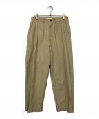 TTT MSWティー モダンストリートウェア）の古着「カーブパンツ」｜ベージュ