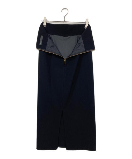 Noble（ノーブル）Noble (ノーブル) ジャージーライクカラータイトスカート ブラック サイズ:40の古着・服飾アイテム