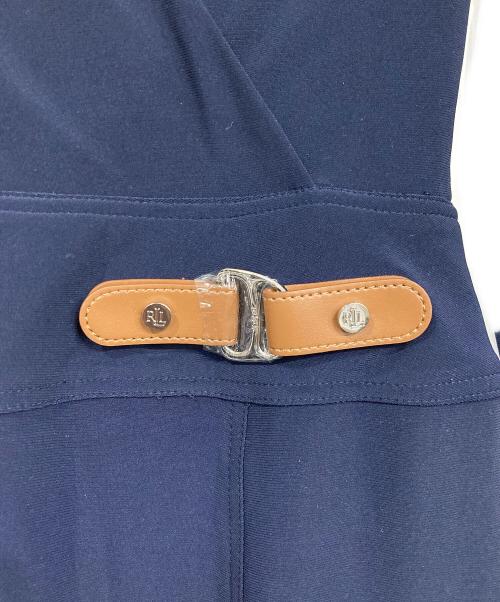 LAUREN RALPH LAUREN（ローレンラルフローレン）LAUREN RALPH LAUREN (ローレンラルフローレン) カシュクールワンピース ネイビーの古着・服飾アイテム