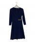 LAUREN RALPH LAUREN（ローレンラルフローレン）の古着「カシュクールワンピース」｜ネイビー