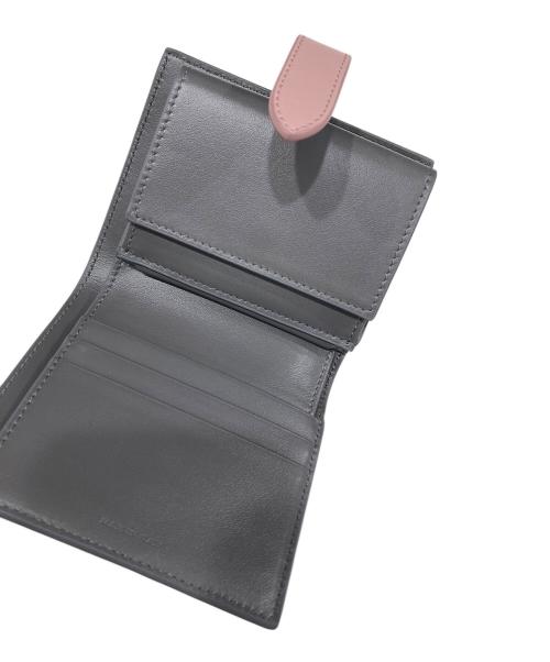 CELINE（セリーヌ）CELINE (セリーヌ) スモールストラップウォレット グレー×ピンクの古着・服飾アイテム