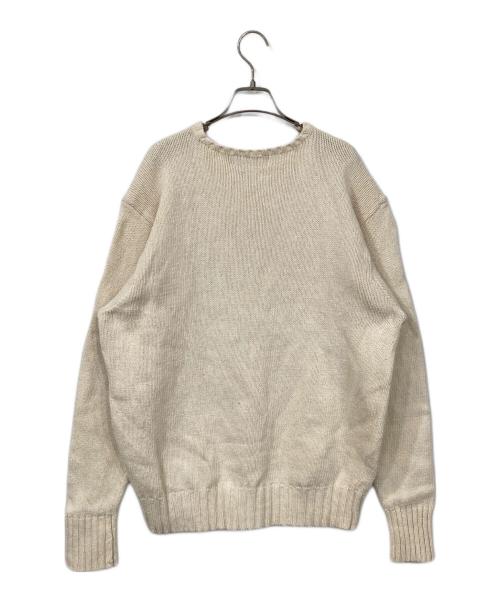 POLO RALPH LAUREN（ポロ・ラルフローレン）POLO RALPH LAUREN (ポロ・ラルフローレン) コットンニット ベージュ サイズ:XLの古着・服飾アイテム