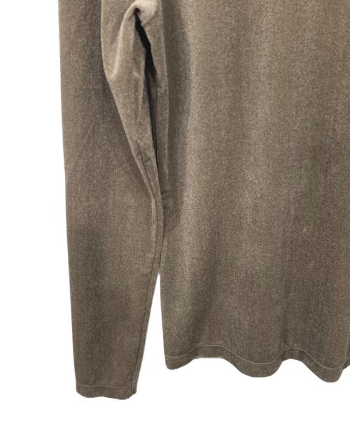 MARW UNITED ARROWS（マルゥ ユナイテッドアローズ）MARW UNITED ARROWS (マルゥ ユナイテッドアローズ) シアー ベロア ロングスリーブ カットソー ブラウン サイズ:FREE 未使用品の古着・服飾アイテム