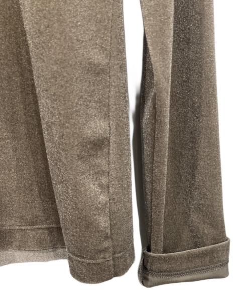 MARW UNITED ARROWS（マルゥ ユナイテッドアローズ）MARW UNITED ARROWS (マルゥ ユナイテッドアローズ) シアー ベロア ロングスリーブ カットソー ブラウン サイズ:FREE 未使用品の古着・服飾アイテム