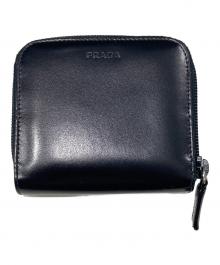 PRADA（プラダ）の古着「2つ折り財布」｜ブラック