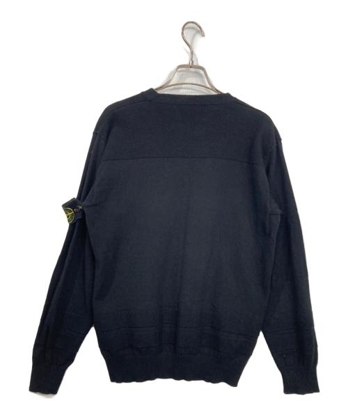 STONE ISLAND（ストーンアイランド）STONE ISLAND (ストーンアイランド) クルーネックニット ブラック サイズ:Sの古着・服飾アイテム