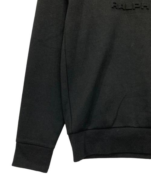 POLO RALPH LAUREN（ポロ・ラルフローレン）POLO RALPH LAUREN (ポロ・ラルフローレン) エンボスロゴスウェット ブラック サイズ:XS 未使用品の古着・服飾アイテム