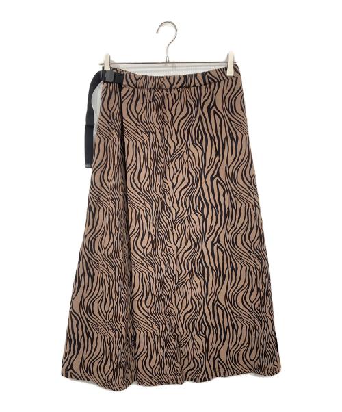 Thousand Mile（サウザンドマイル）Thousand Mile (サウザンドマイル) 総柄スカート ブラウン サイズ:Fの古着・服飾アイテム