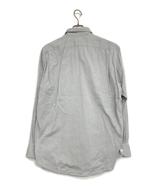 HERMES（エルメス）HERMES (エルメス) Hロゴ刺繍ボタンダウンシャツ グレー サイズ:41の古着・服飾アイテム