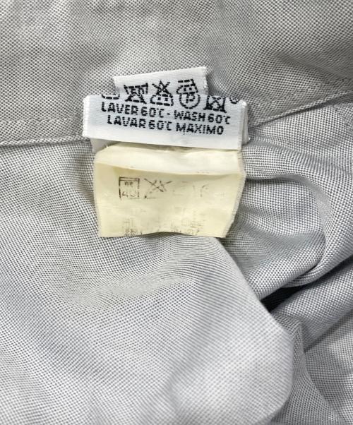 HERMES（エルメス）HERMES (エルメス) Hロゴ刺繍ボタンダウンシャツ グレー サイズ:41の古着・服飾アイテム