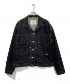 STABILIZER gnzスタビライザージーンズ）の古着「デニムジャケット」｜ブラック